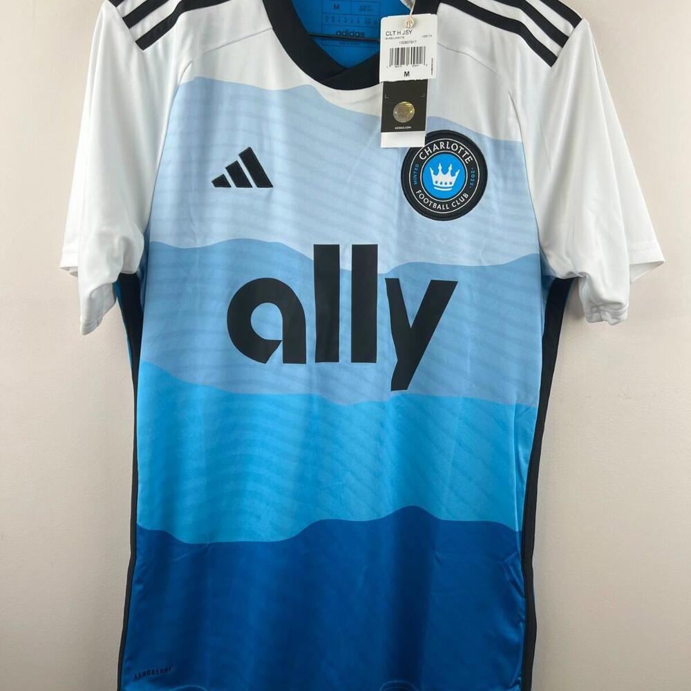 NWT Wilfried Zaha Adidas Charlotte FC Authentic Home Soccer Jersey M MLS
